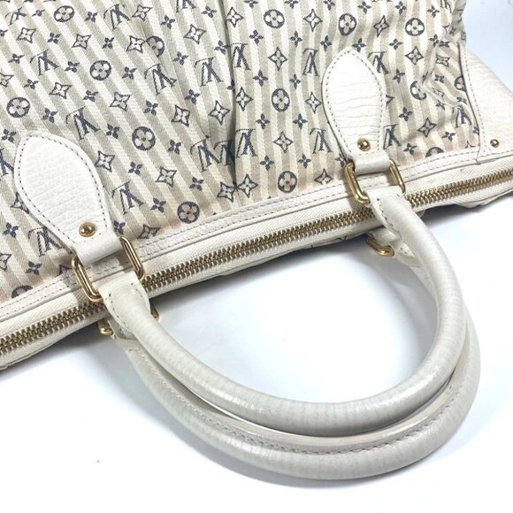 LOUIS VUITTON M95492 Monogram Mini-Lin Croisette Marina GM Hand Bag Tote Bag - Picture 3 of 13